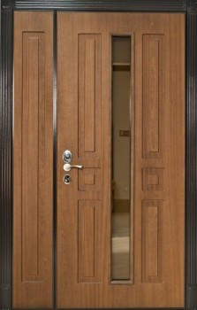 Металлическая тамбурная дверь ТМ-833 снаружи МДФ